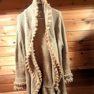 Long women's sweater size large